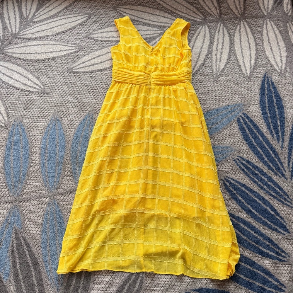 Nanette Nanette Lepore Women’s Janelle Donny Midi Dress Limoncello Yellow Size 4 - Picture 4 of 9